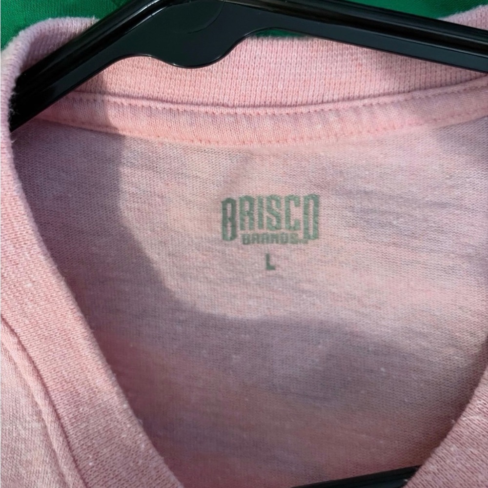 Brisco Brands Men's Pink Short Sleeve Tee